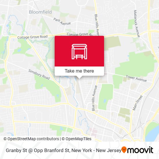 Granby St @ Opp Branford St map