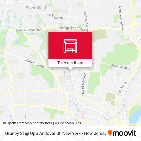 Granby St @ Opp Andover St map