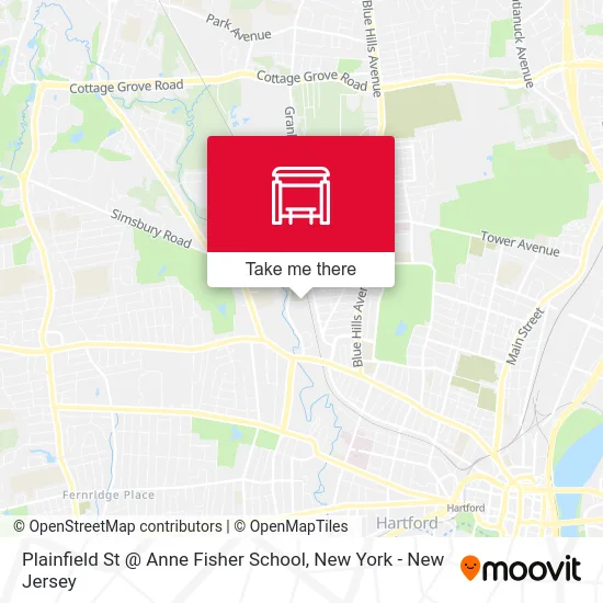 Plainfield St @ Anne Fisher School map