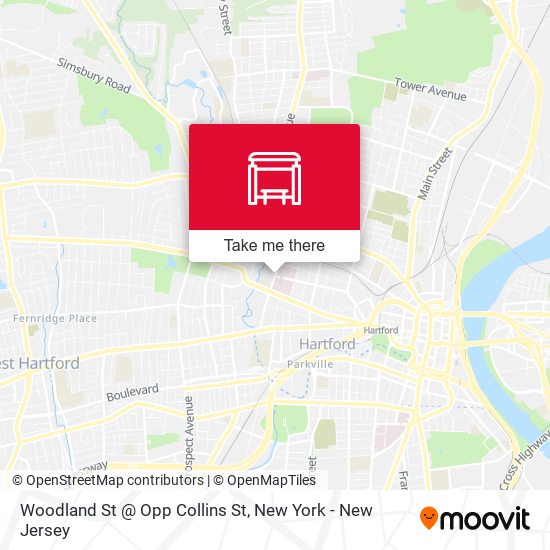 Woodland St @ Opp Collins St map