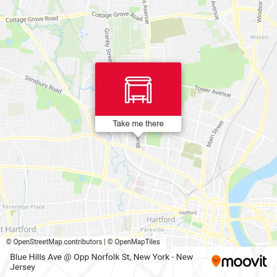 Blue Hills Ave @ Opp Norfolk St map