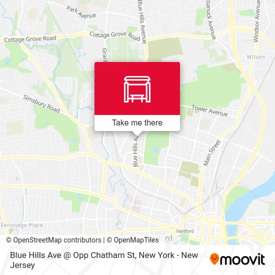 Blue Hills Ave @ Opp Chatham St map