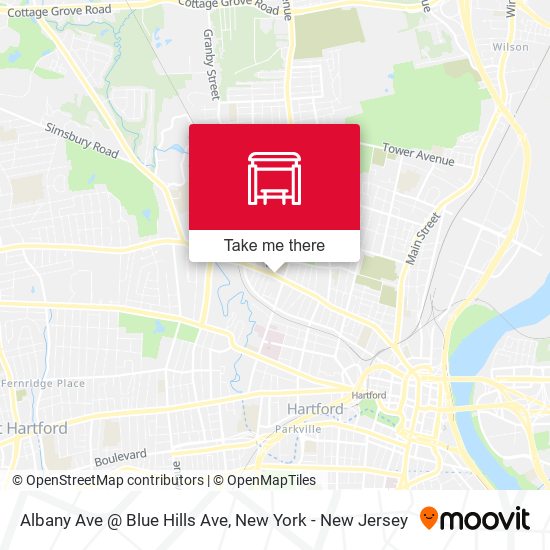 Mapa de Albany Ave @ Blue Hills Ave