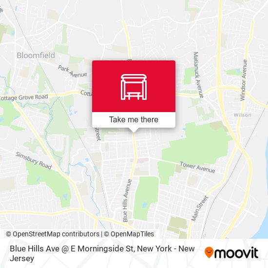 Blue Hills Ave @ E Morningside St map