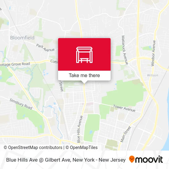 Blue Hills Ave @ Gilbert Ave map