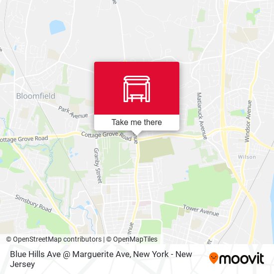 Blue Hills Ave @ Marguerite Ave map