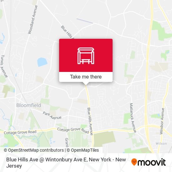 Mapa de Blue Hills Ave @ Wintonbury Ave E