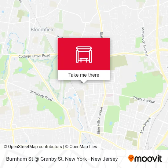 Burnham St @ Granby St map