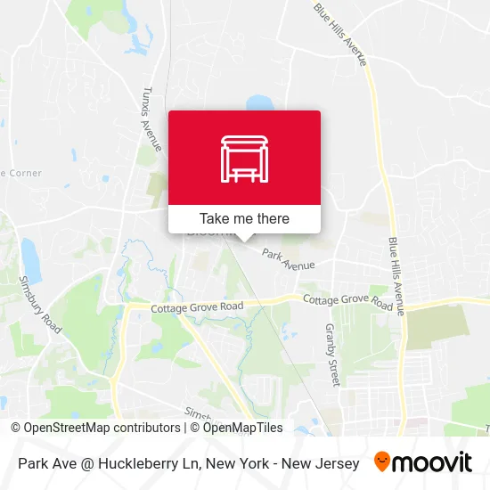 Park Ave @ Huckleberry Ln map