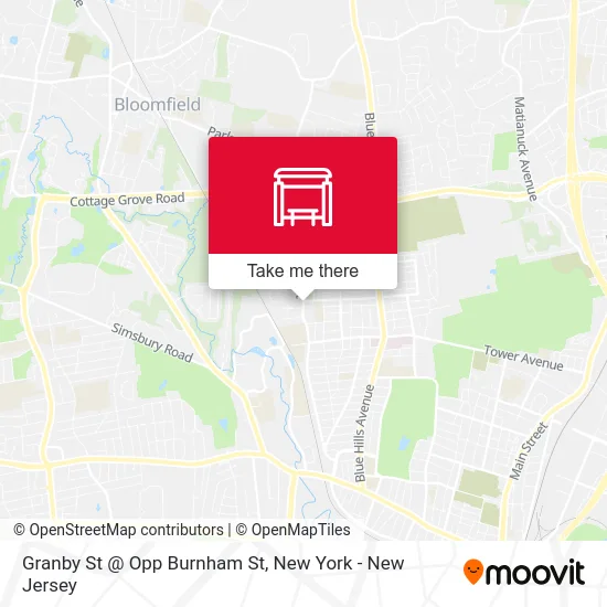 Granby St @ Opp Burnham St map