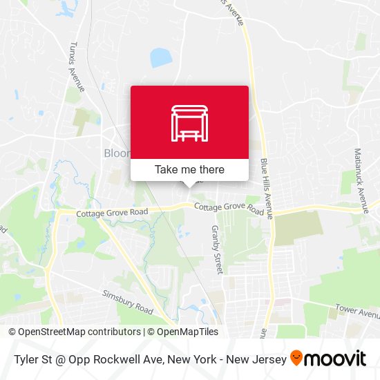 Tyler St @ Opp Rockwell Ave map