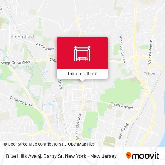 Mapa de Blue Hills Ave @ Darby St