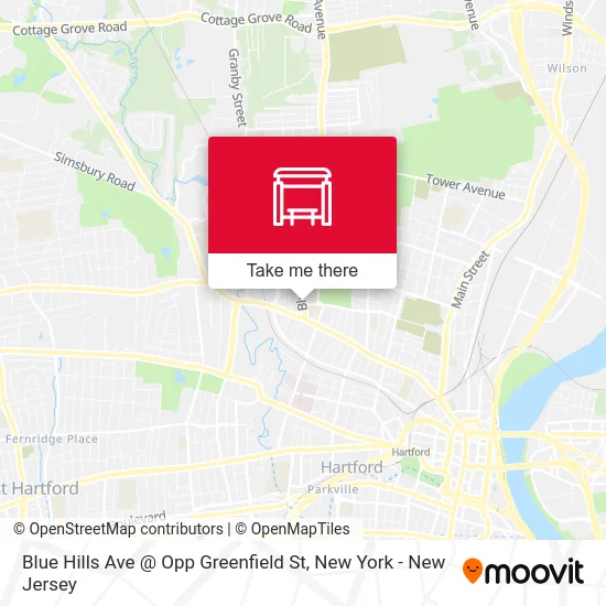 Blue Hills Ave @ Opp Greenfield St map