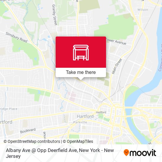 Albany Ave @ Opp Deerfield Ave map