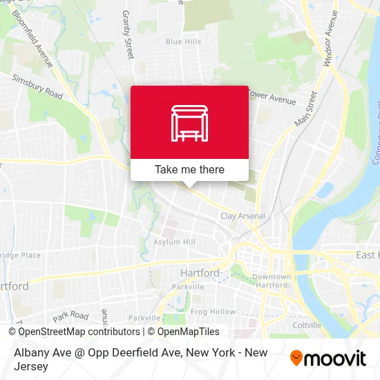 Albany Ave @ Opp Deerfield Ave map