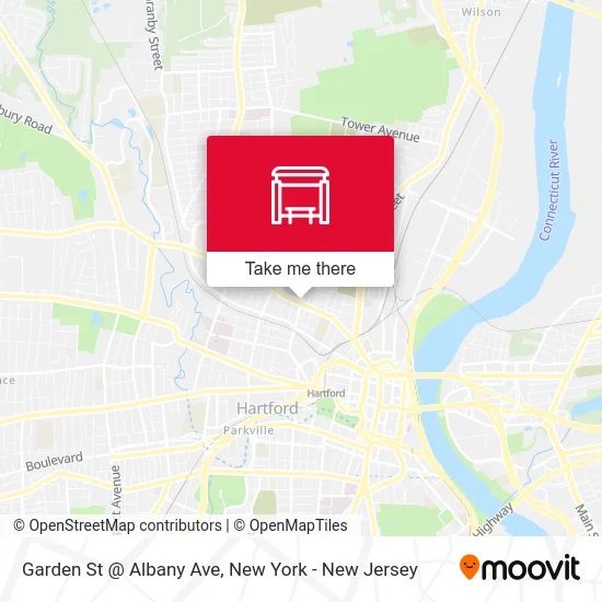 Garden St @ Albany Ave map