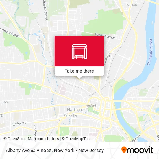 Mapa de Albany Ave @ Vine St