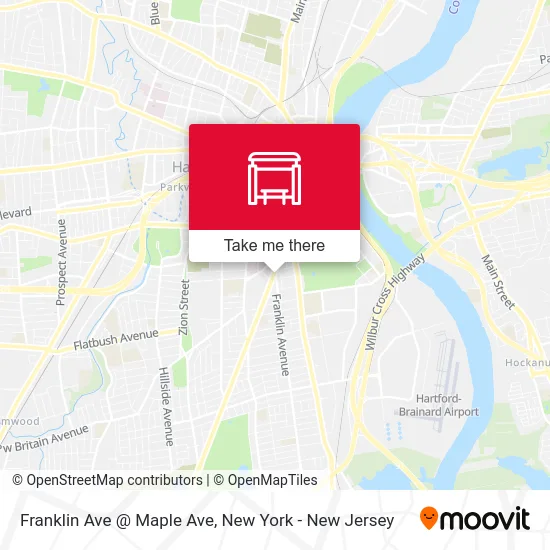 Franklin Ave @ Maple Ave map