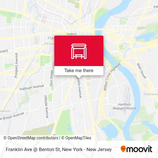 Franklin Ave @ Benton St map