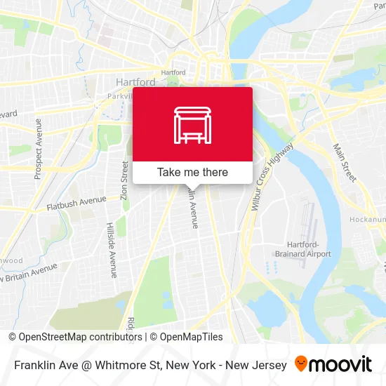 Franklin Ave @ Whitmore St map