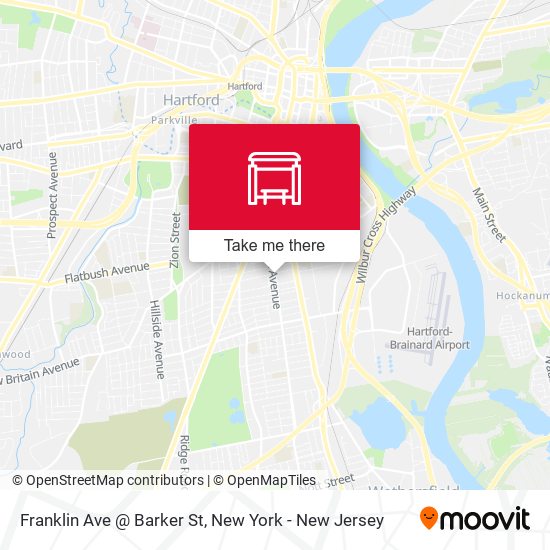 Mapa de Franklin Ave @ Barker St