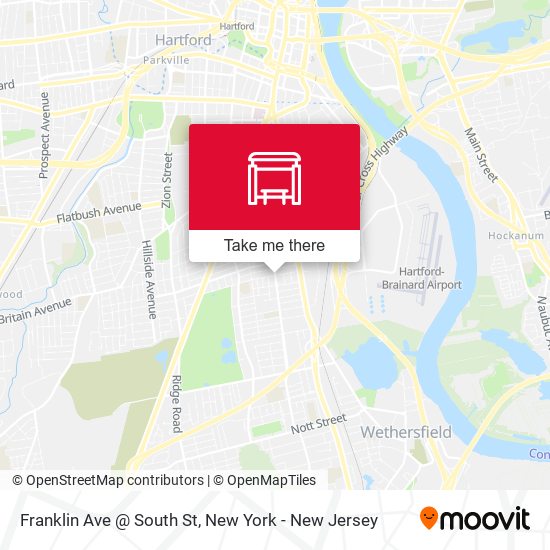 Mapa de Franklin Ave @ South St