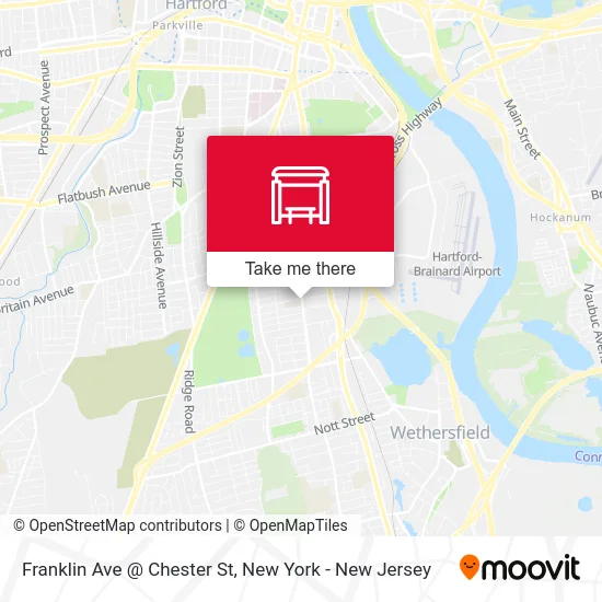 Franklin Ave @ Chester St map