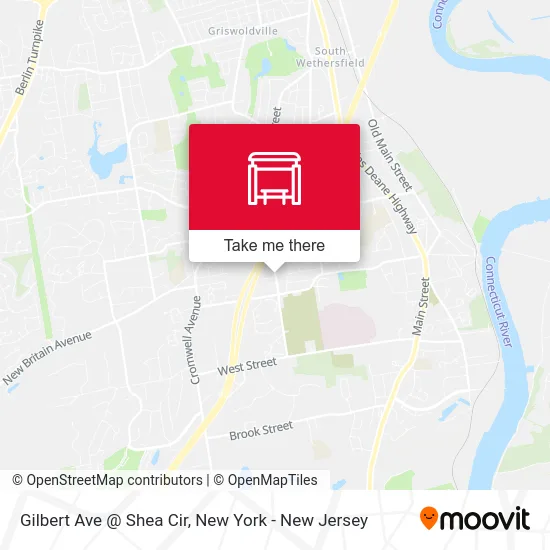 Gilbert Ave @ Shea Cir map