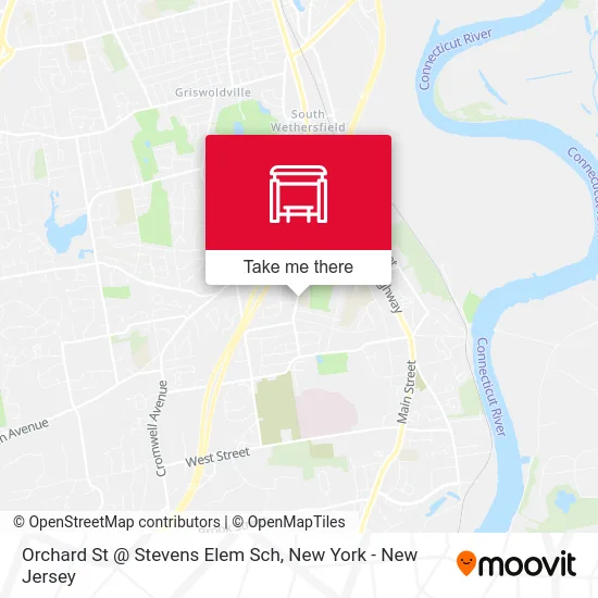 Orchard St @ Stevens Elem Sch map