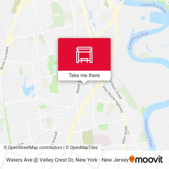 Waters Ave @ Valley Crest Dr map