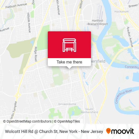 Wolcott Hill Rd @ Church St map