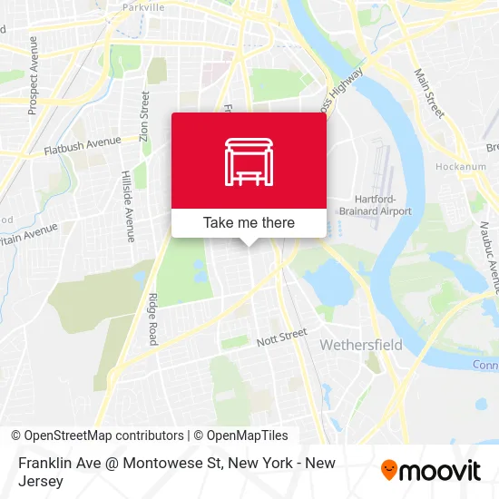 Franklin Ave @ Montowese St map