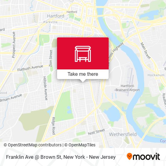 Mapa de Franklin Ave @ Brown St