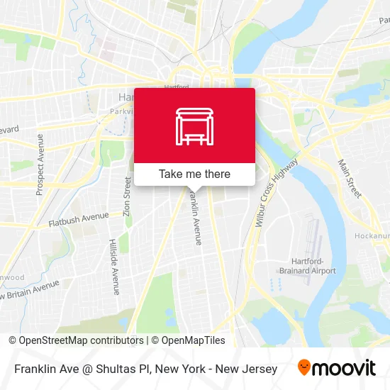 Franklin Ave @ Shultas Pl map