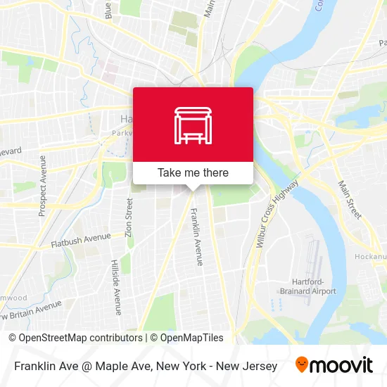 Franklin Ave @ Maple Ave map