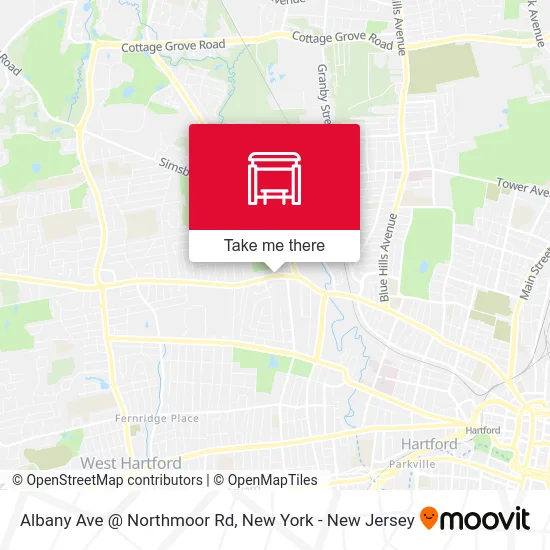 Albany Ave @ Northmoor Rd map