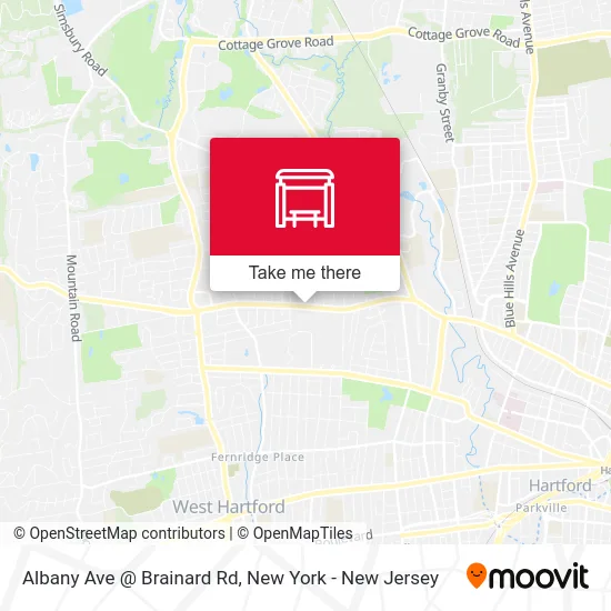 Albany Ave @ Brainard Rd map