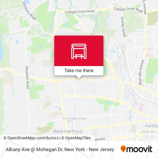 Mapa de Albany Ave @ Mohegan Dr