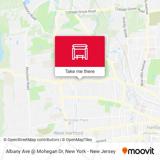 Mapa de Albany Ave @ Mohegan Dr