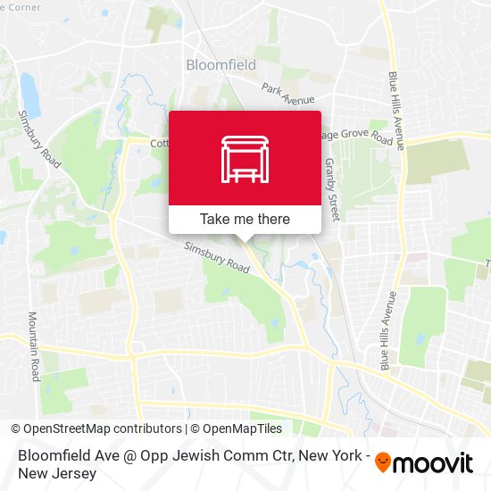 Mapa de Bloomfield Ave @ Opp Jewish Comm Ctr