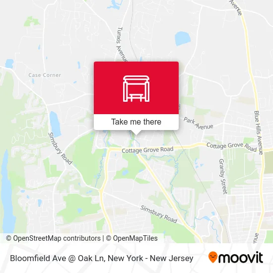 Bloomfield Ave @ Oak Ln map