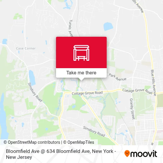 Bloomfield Ave @ 634 Bloomfield Ave map