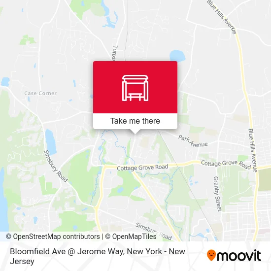 Bloomfield Ave @ Jerome Way map