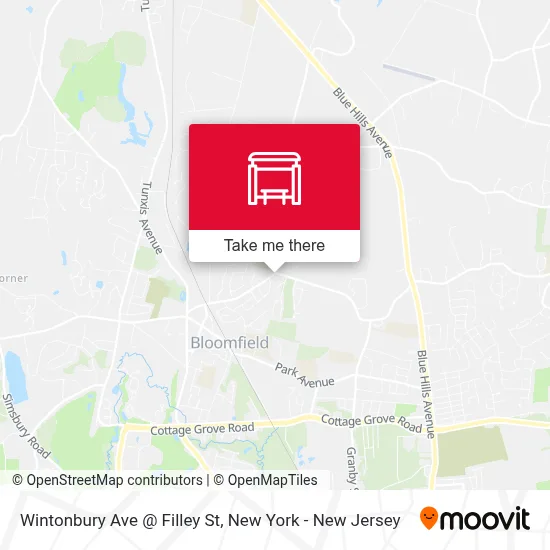 Wintonbury Ave @ Filley St map