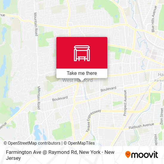 Farmington Ave @ Raymond Rd map