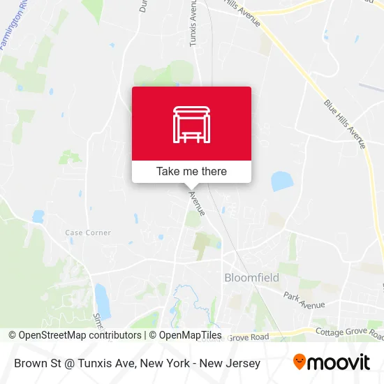 Brown St @ Tunxis Ave map