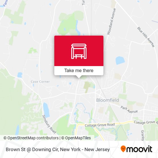 Mapa de Brown St @ Downing Cir