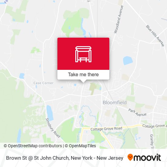 Brown St @ St John Church map