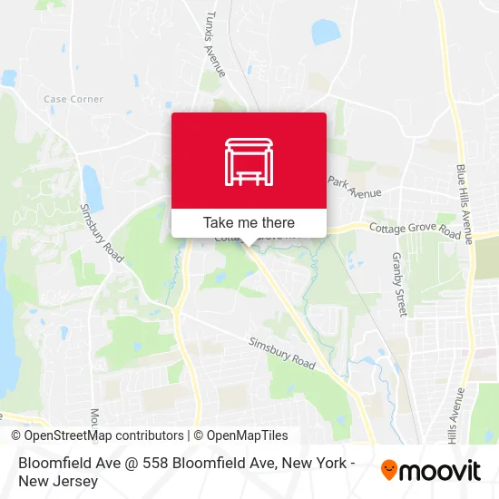 Bloomfield Ave @ 558 Bloomfield Ave map