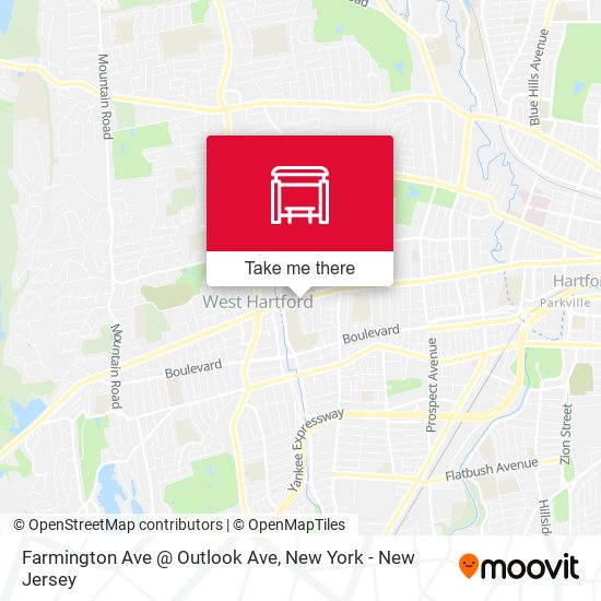 Farmington Ave @ Outlook Ave map